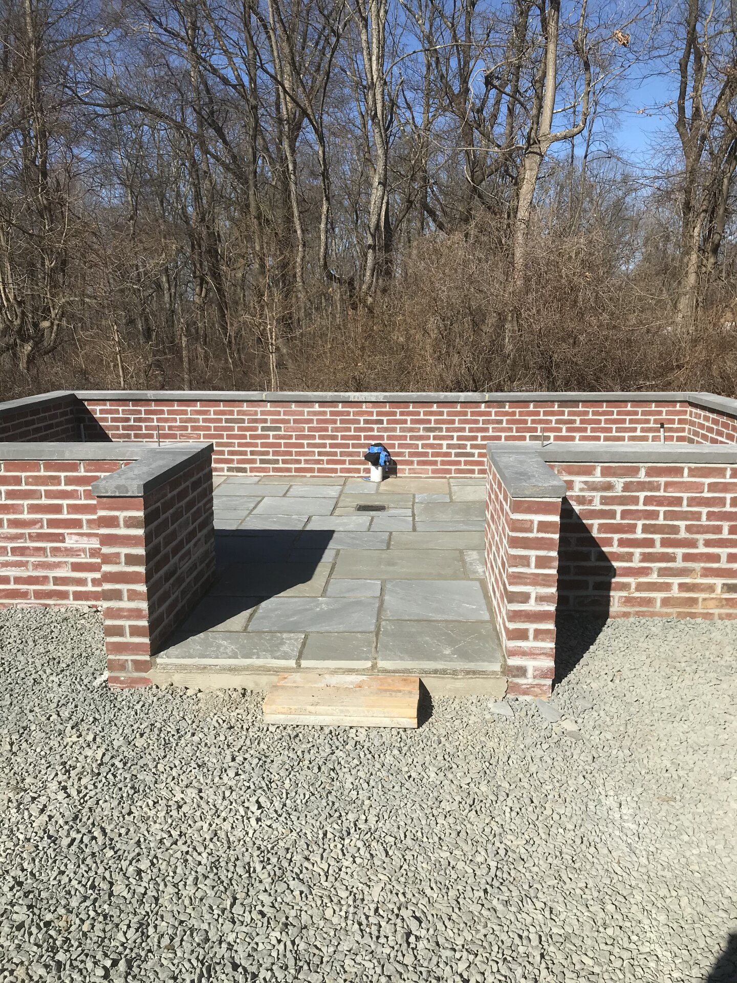 Brick Patio & Bluestone Hardscape