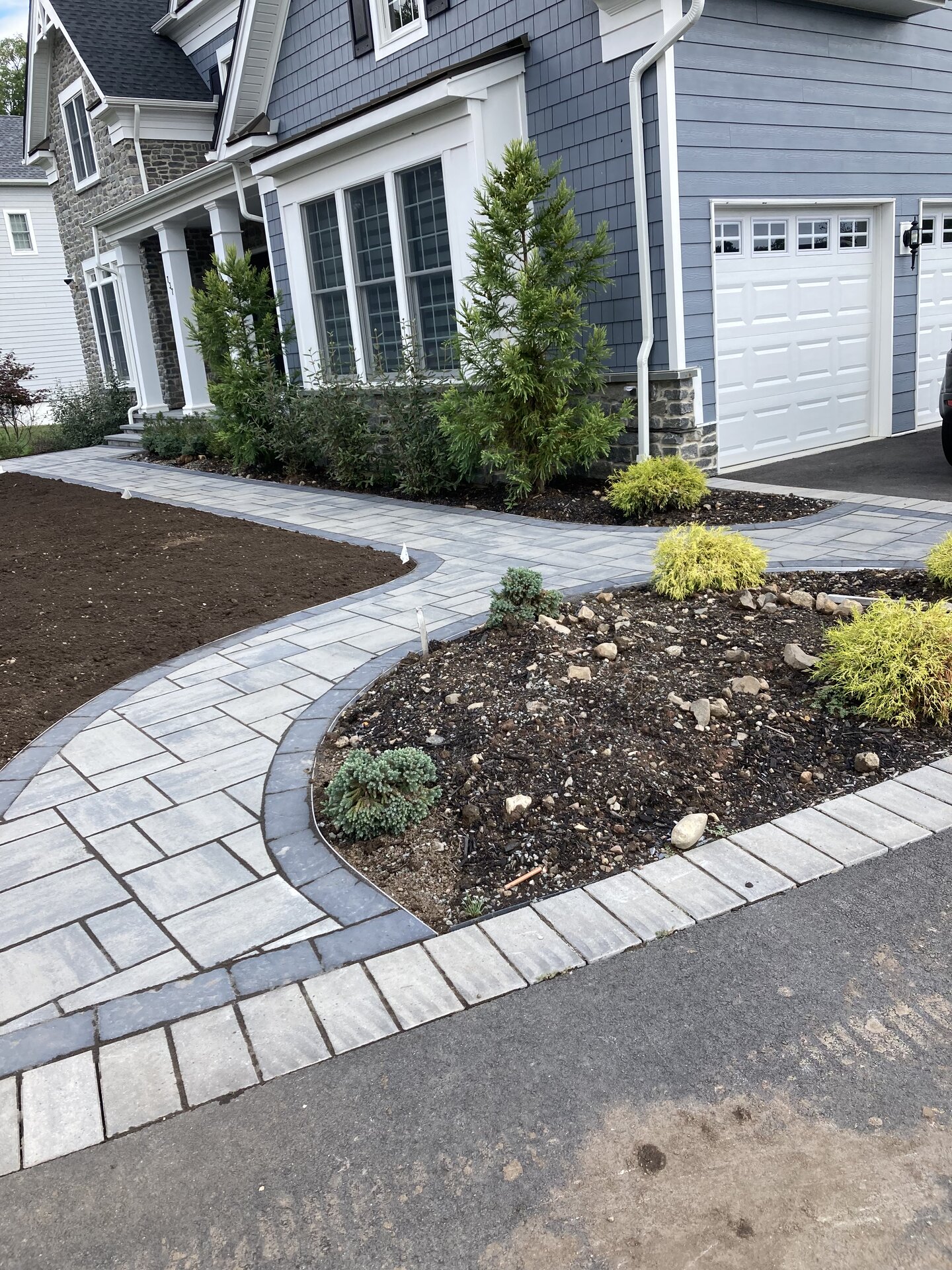 Paver Walkway & Front Landscaping