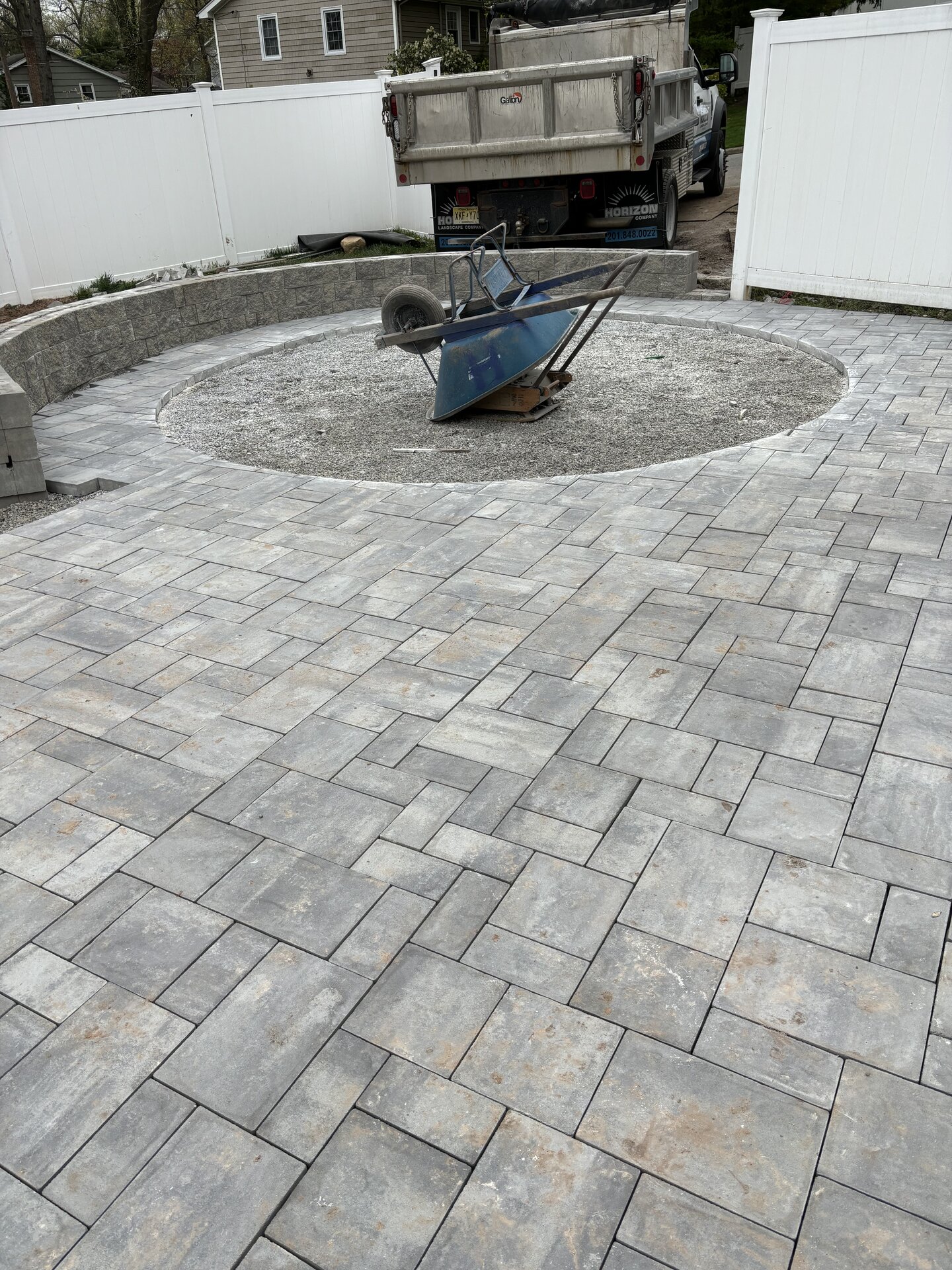 Large Backyard Paver Patio